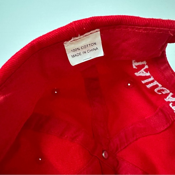 Tennessee Titans Needlepoint Red Cap Hat Tailgating Zone Adjustable - Picture 7 of 7